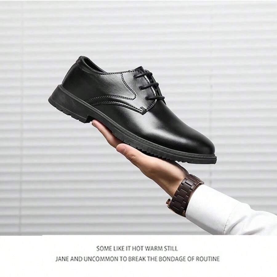 CZARNE BUTY IMITACJA SKÓRY