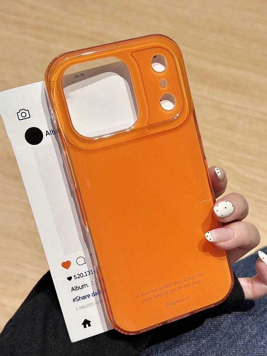 pomarańczowe etui na telefon iphone 15 pro max