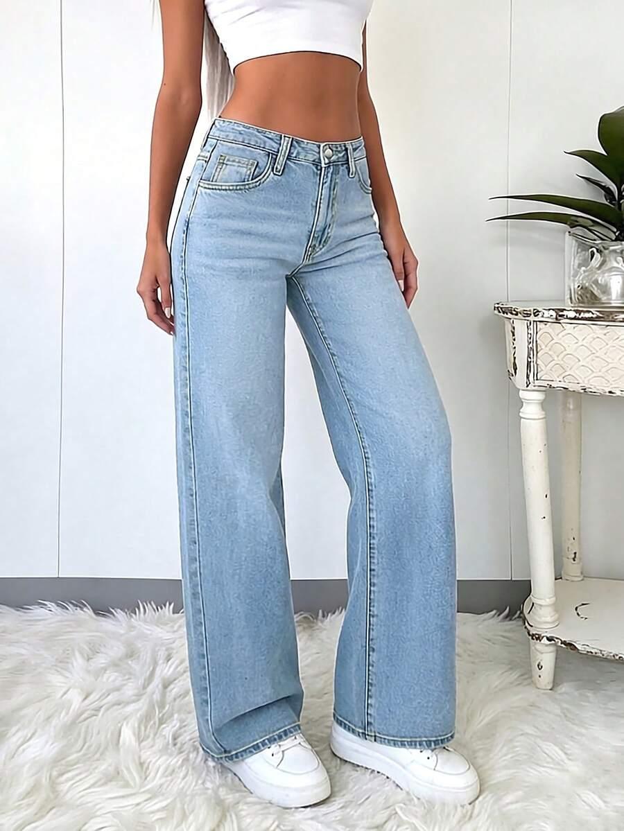 NIEBIESKIE SPODNIE JEANS