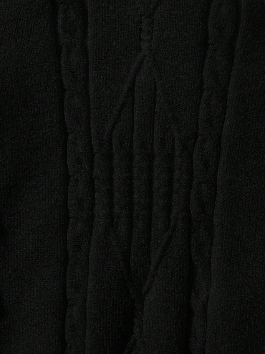 czarny sweter golf