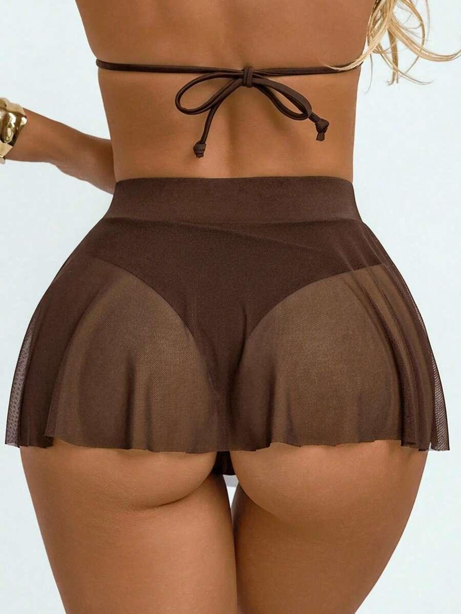brązowy dół od bikini