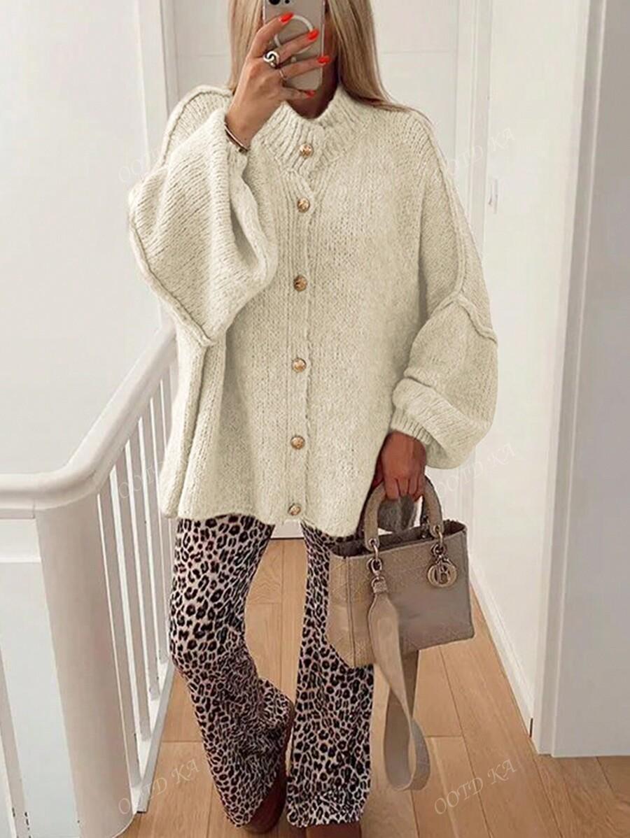 SWETER DAMSKI ZE STÓJKĄ