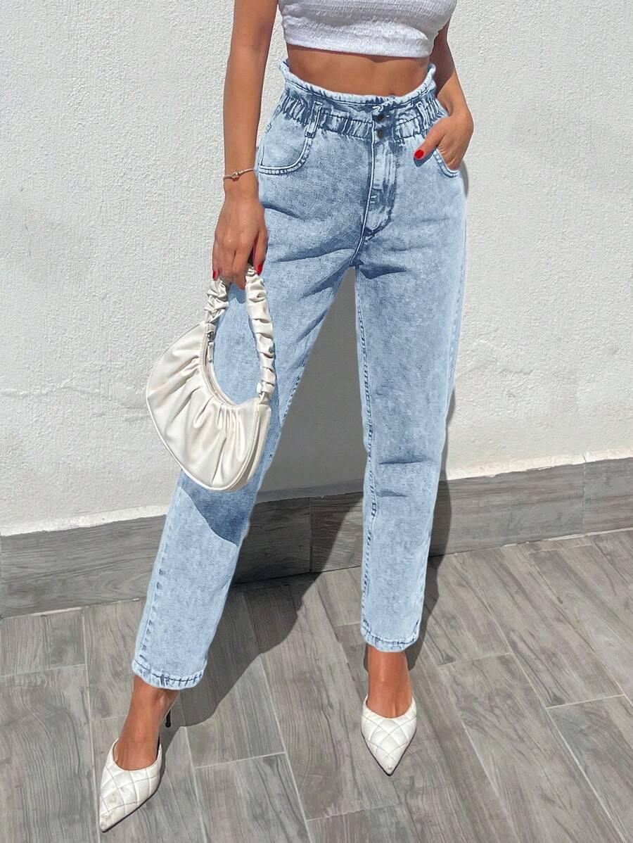 NIEBIESKIE SPODNIE JEANS