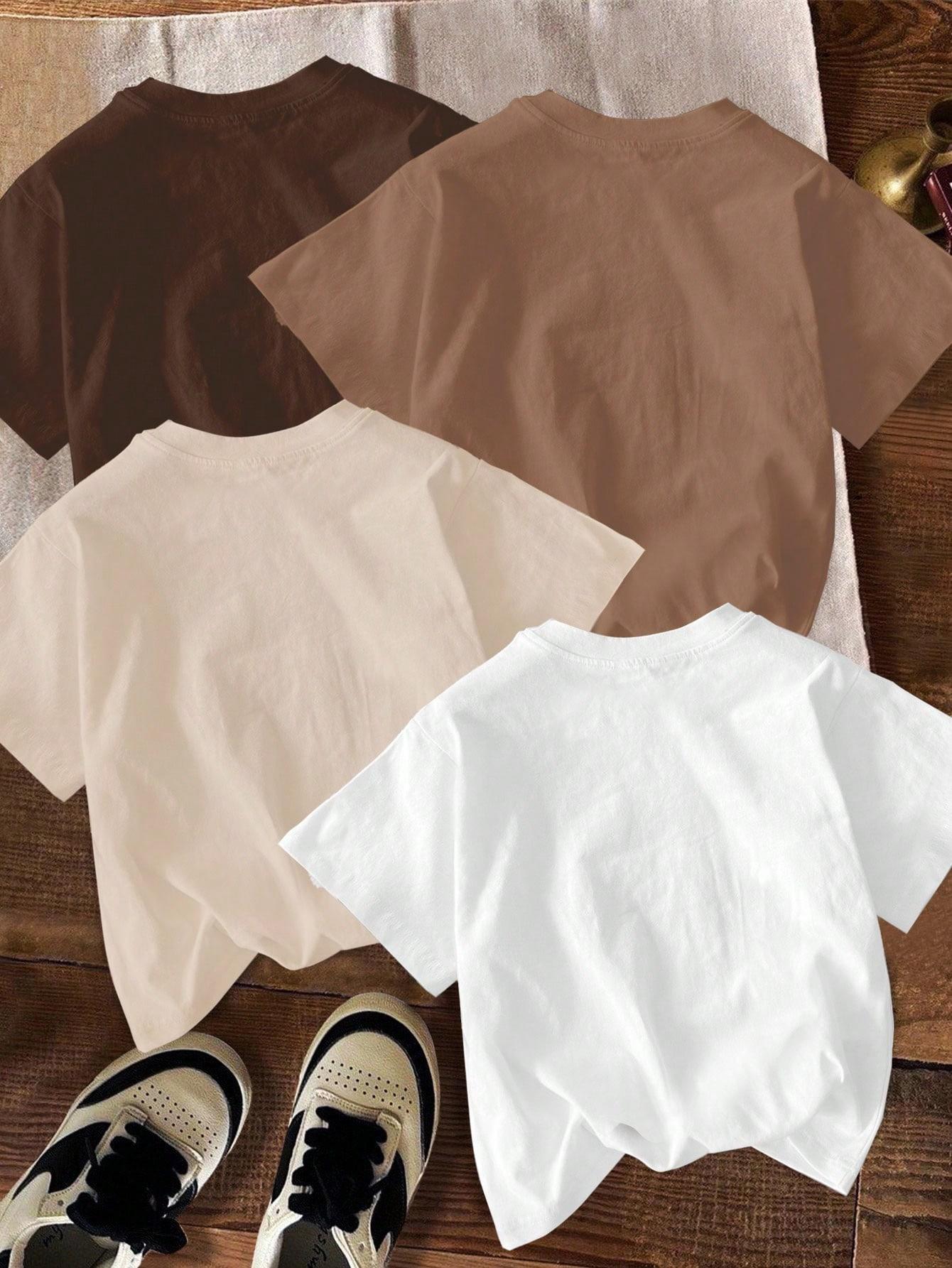 t-shirt nadruk 4-pack