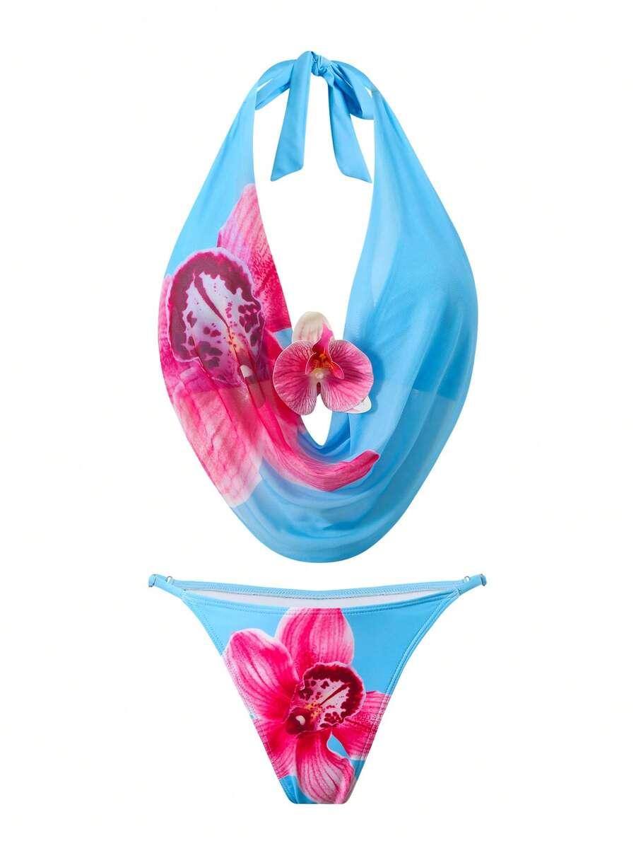 góra od bikini spódnica komplet 