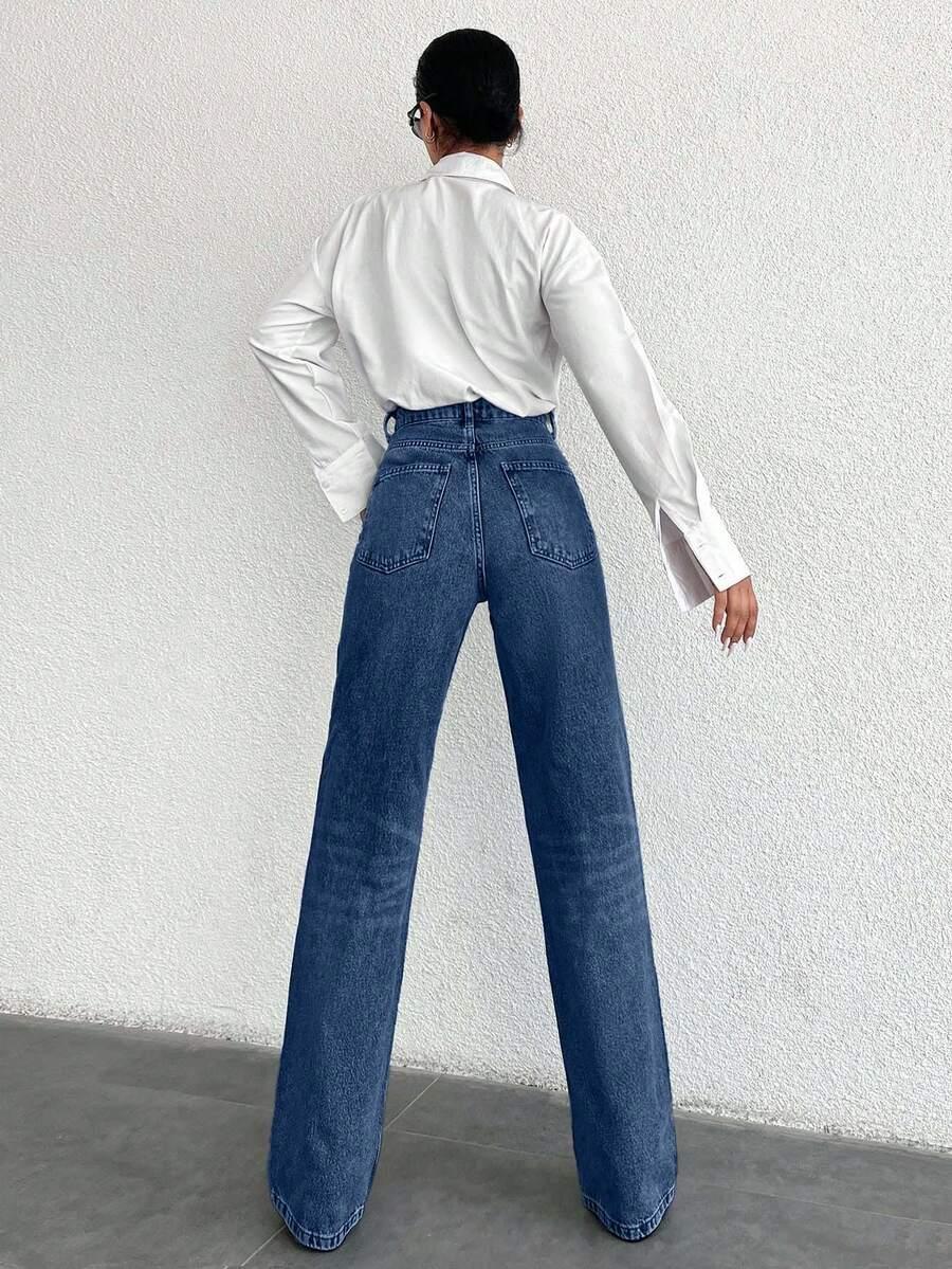 NIEBIESKIE SPODNIE JEANS
