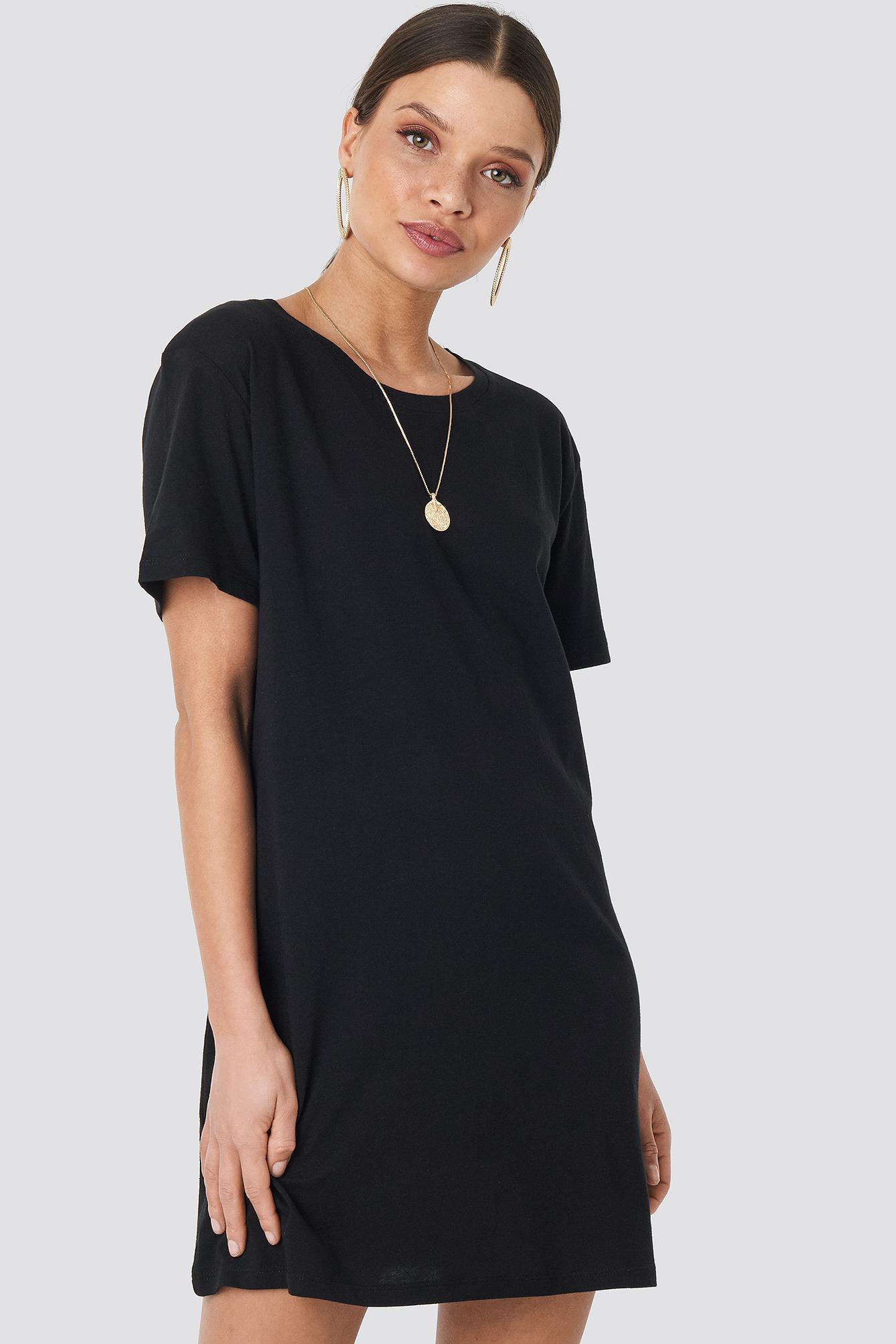 czarna sukienka casual