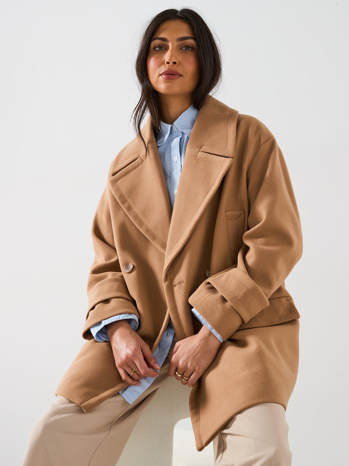 RIVER ISLAND DWURZĘDOWY PŁASZCZ DAMSKI 
