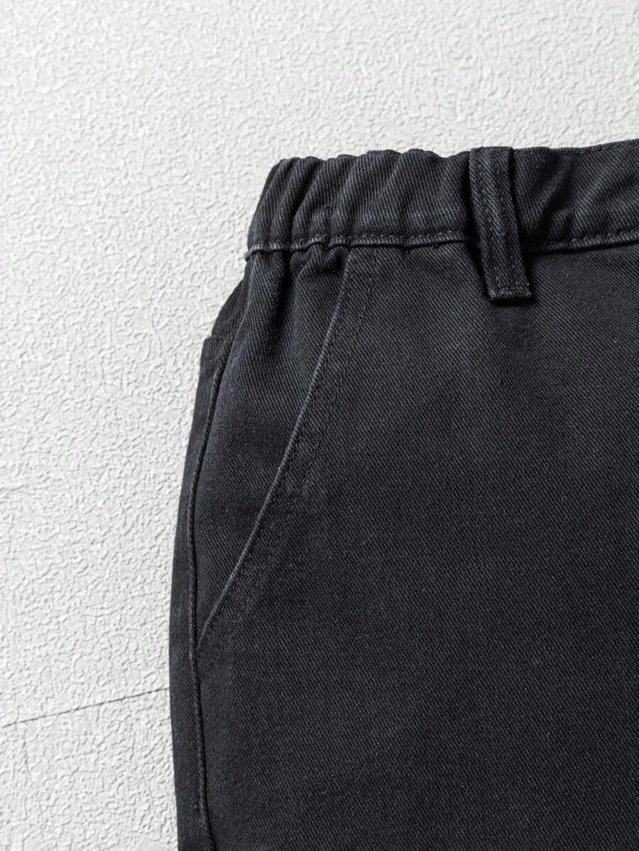 spodnie jeans print
