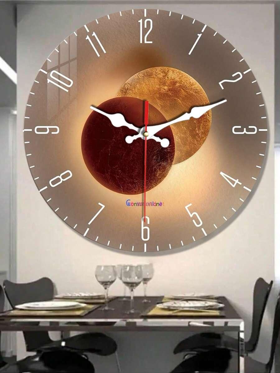 DREWNIANY ZEGAR ŚCIENNY