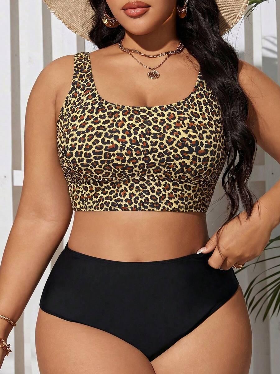 DWUCZĘŚCIOWY STRÓJ KĄPIELOWY ANIMAL PRINT