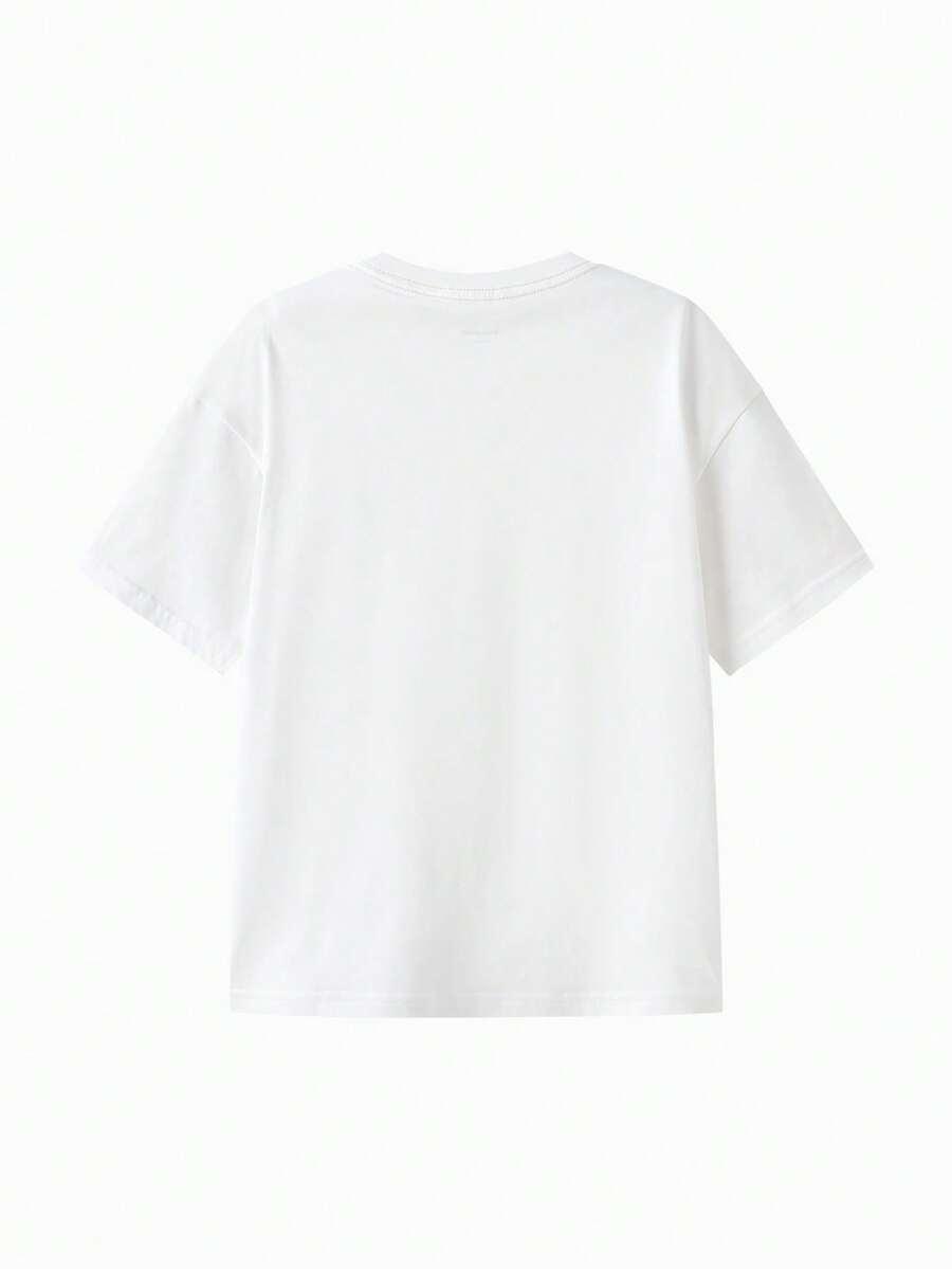 BIAŁY T-SHIRT kieszeń