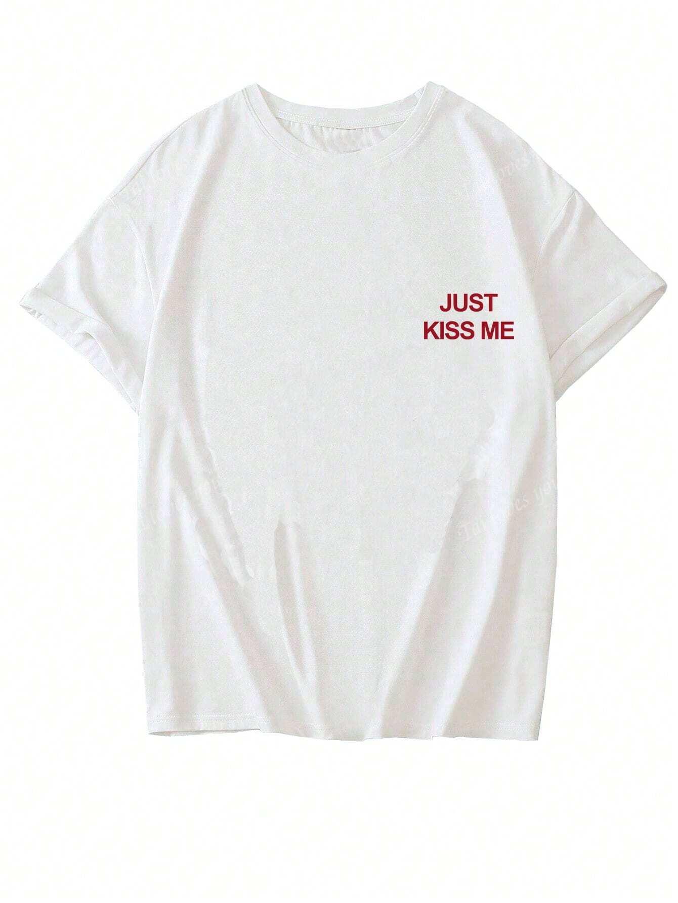 biały t-shirt nadruk