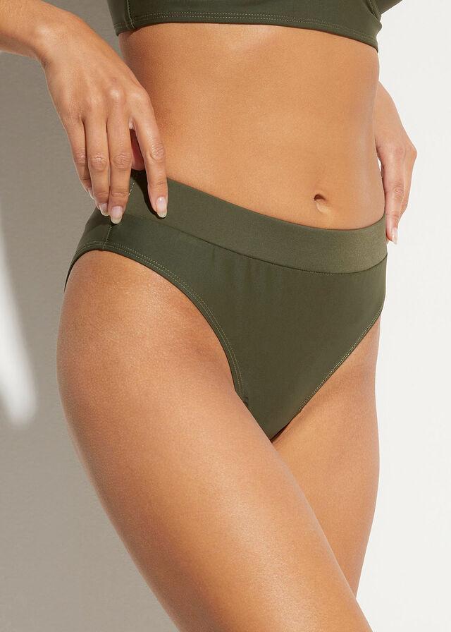 zielone bikini wycięcie