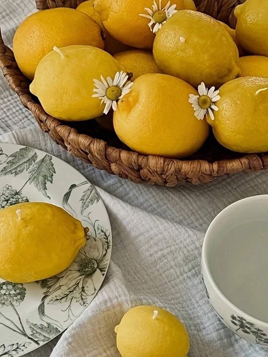 ŚWIECZKI W KSZTAŁCIE CYTRYNY 4-PACK