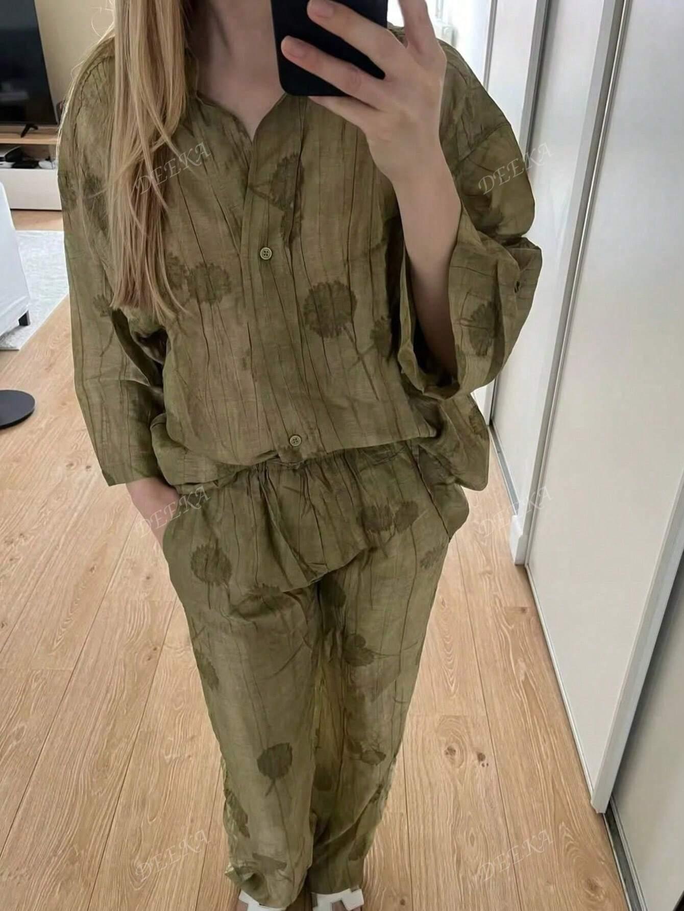 ZIELONE SPODNIE CASUAL