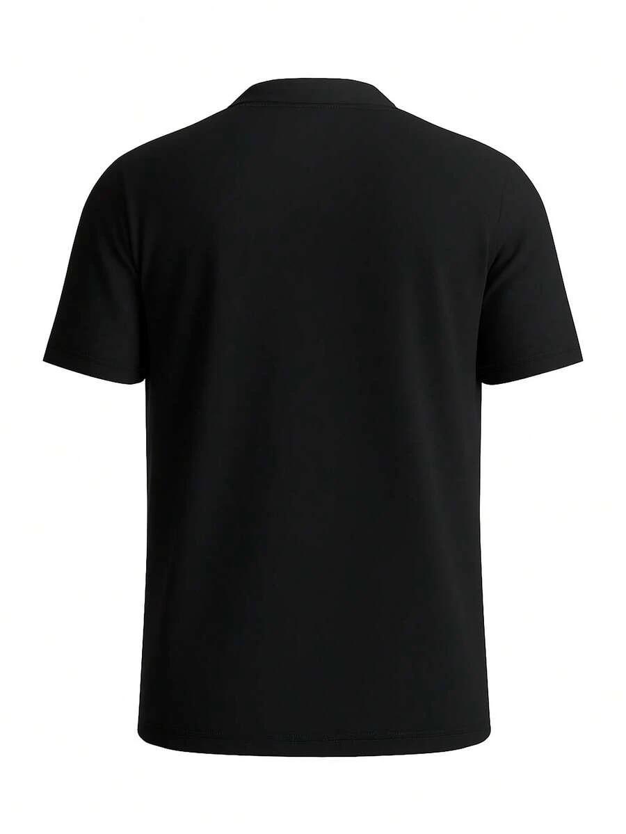 czarny t-shirt print 