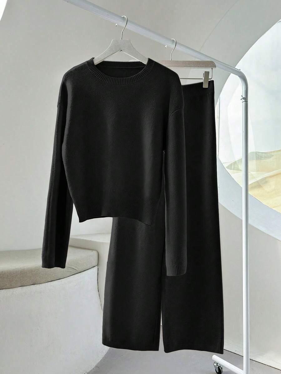 SWETER SPODNIE KOMPLET