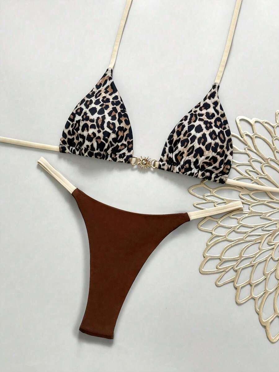 DWUCZĘŚCIOWY STRÓJ KĄPIELOWY ANIMAL PRINT