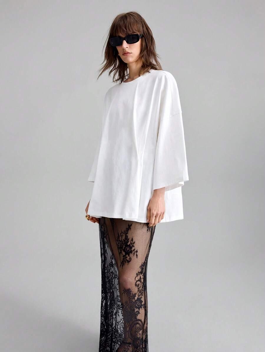 BIAŁY OVERSIZE T-SHIRT
