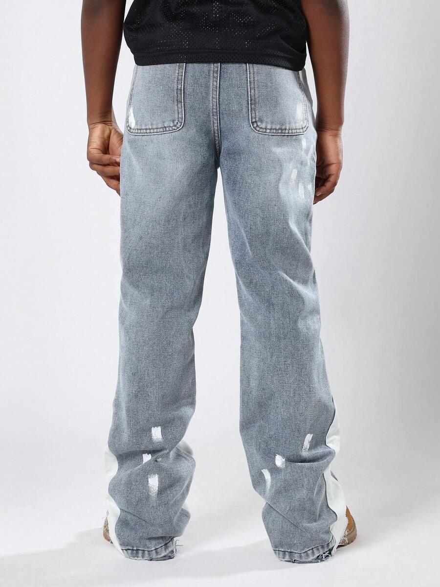 SPODNIE JEANS PROSTA NOGAWKA