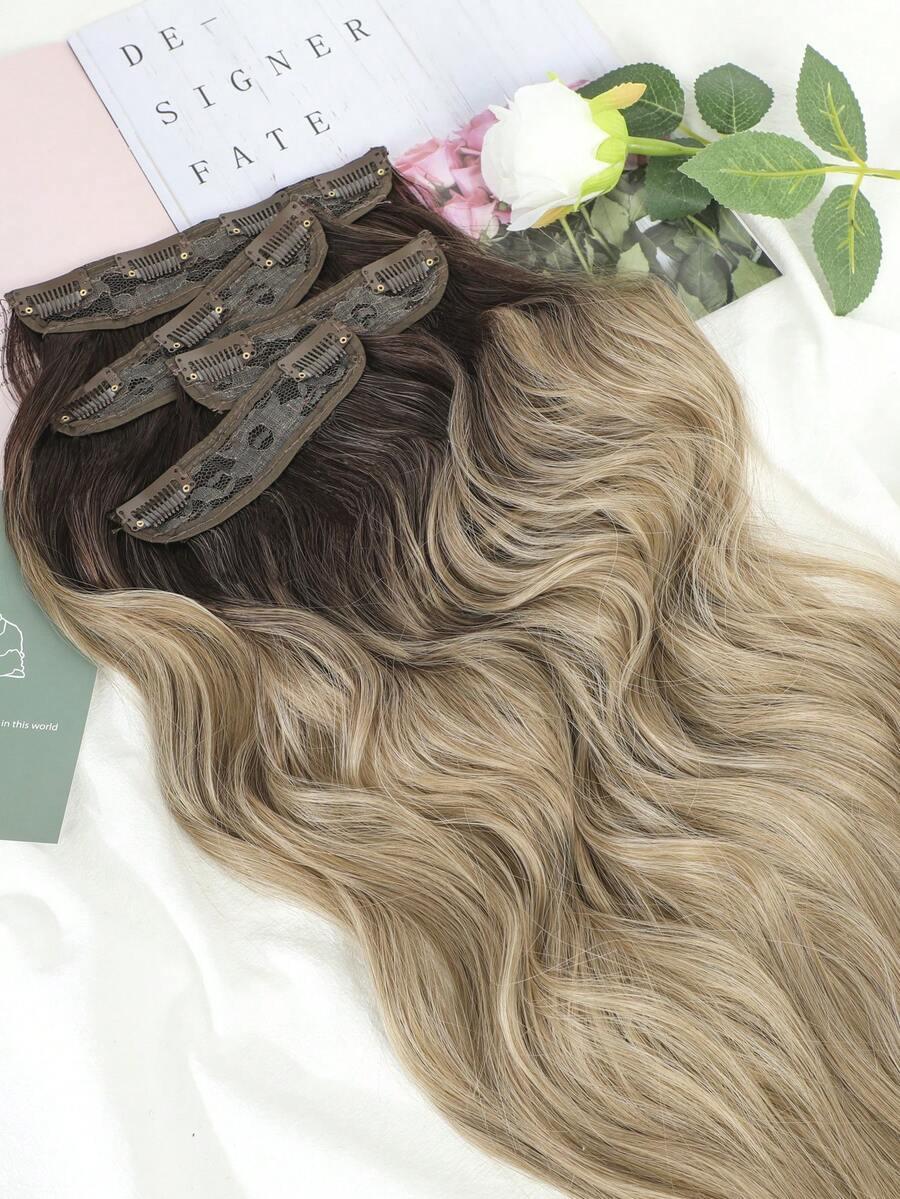 doczepiane kręcone blond włosy syntetyczne