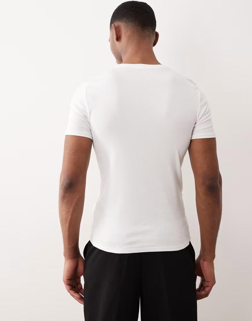 biały t-shirt krótki rękaw