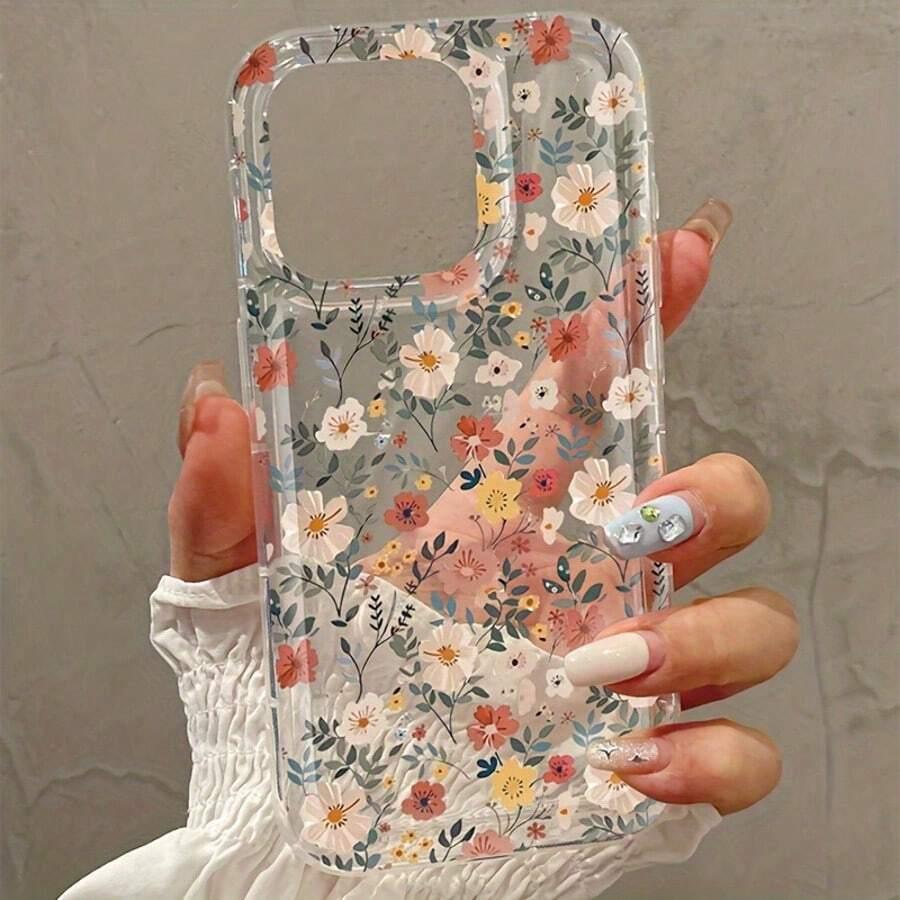 etui na telefon iPhone 12 kwiaty 