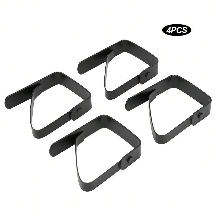 czarny klips do obrusu 4-pack