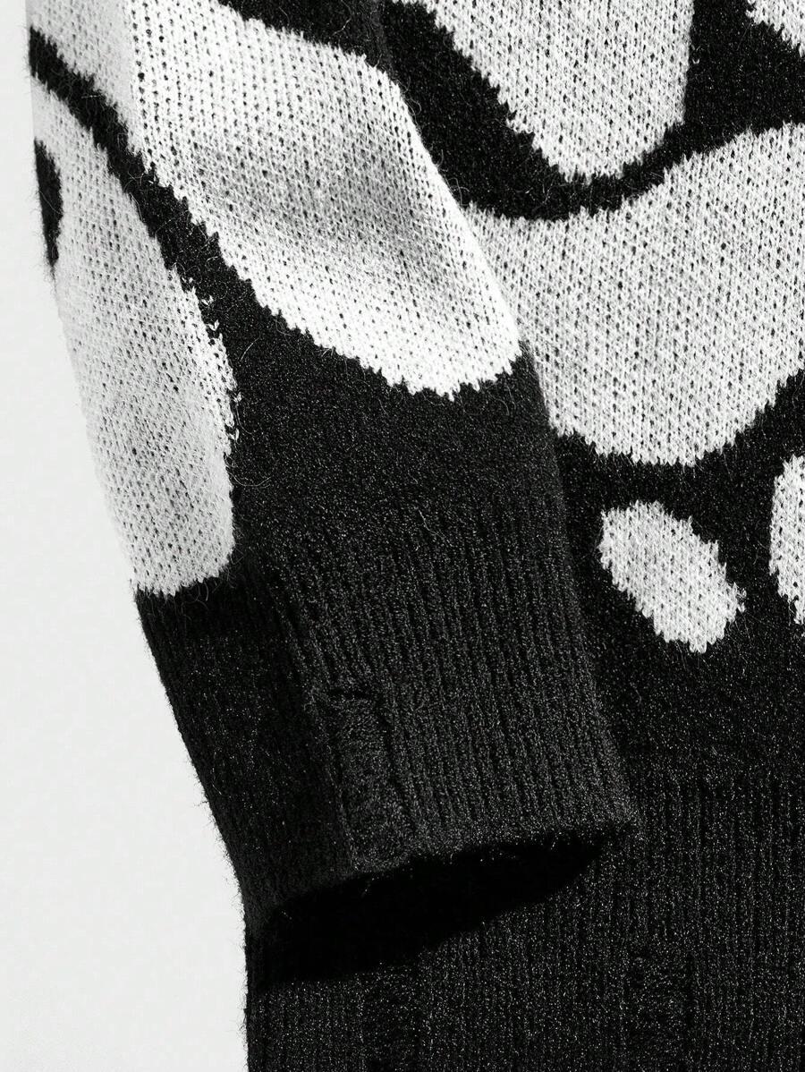 sweter okrągły dekolt