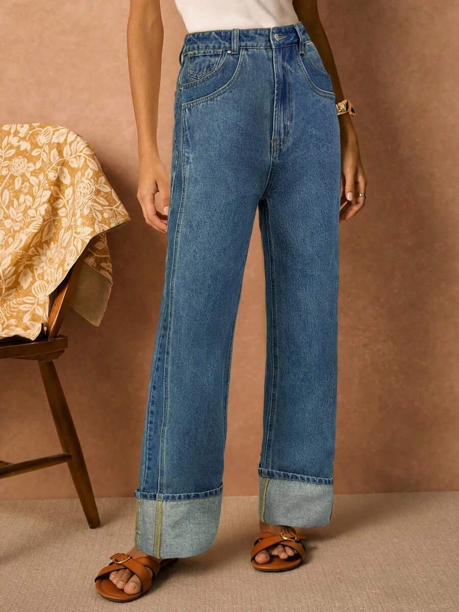 spodnie jeans prosta nogawka