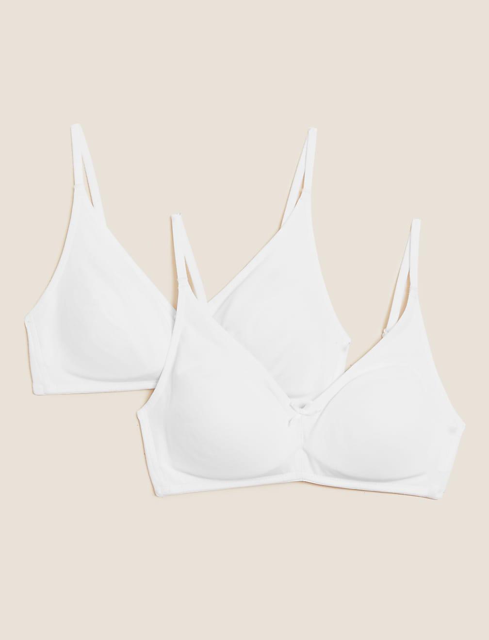 biały miękki biustonosz 2-pack T33-9430-PQ