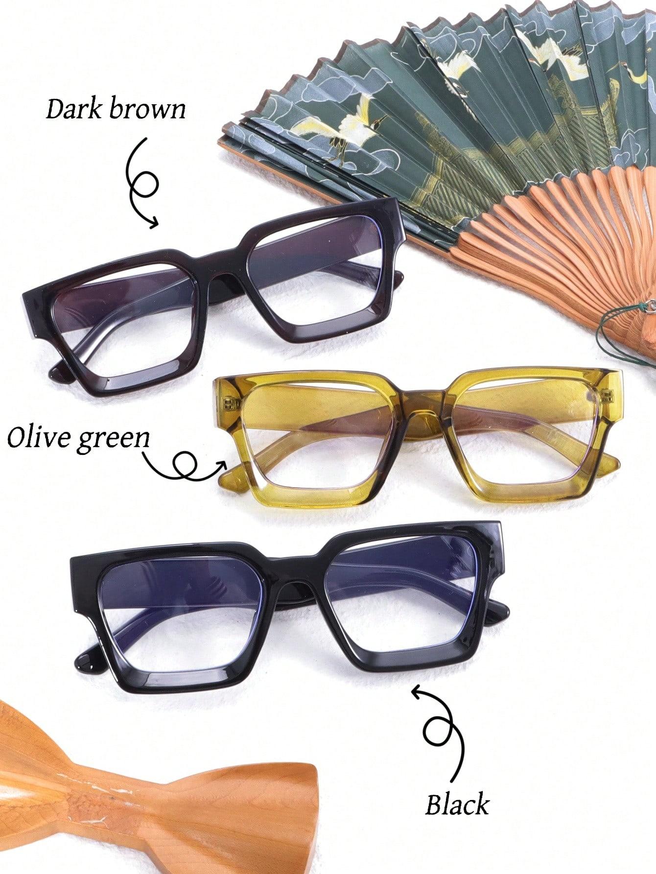 BRĄZOWE OKULARY ZERÓWKI