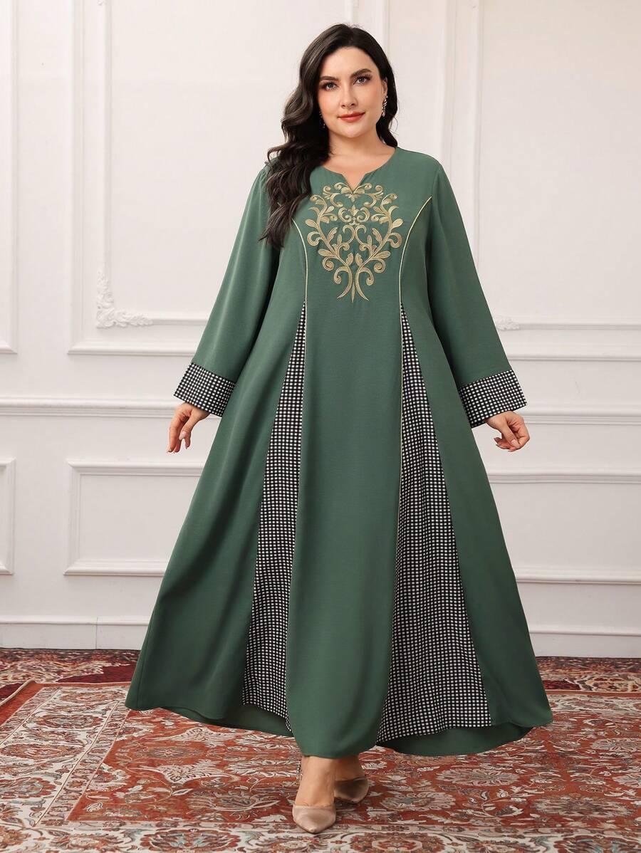 ZIELONA SUKIENKA MAXI PRINT