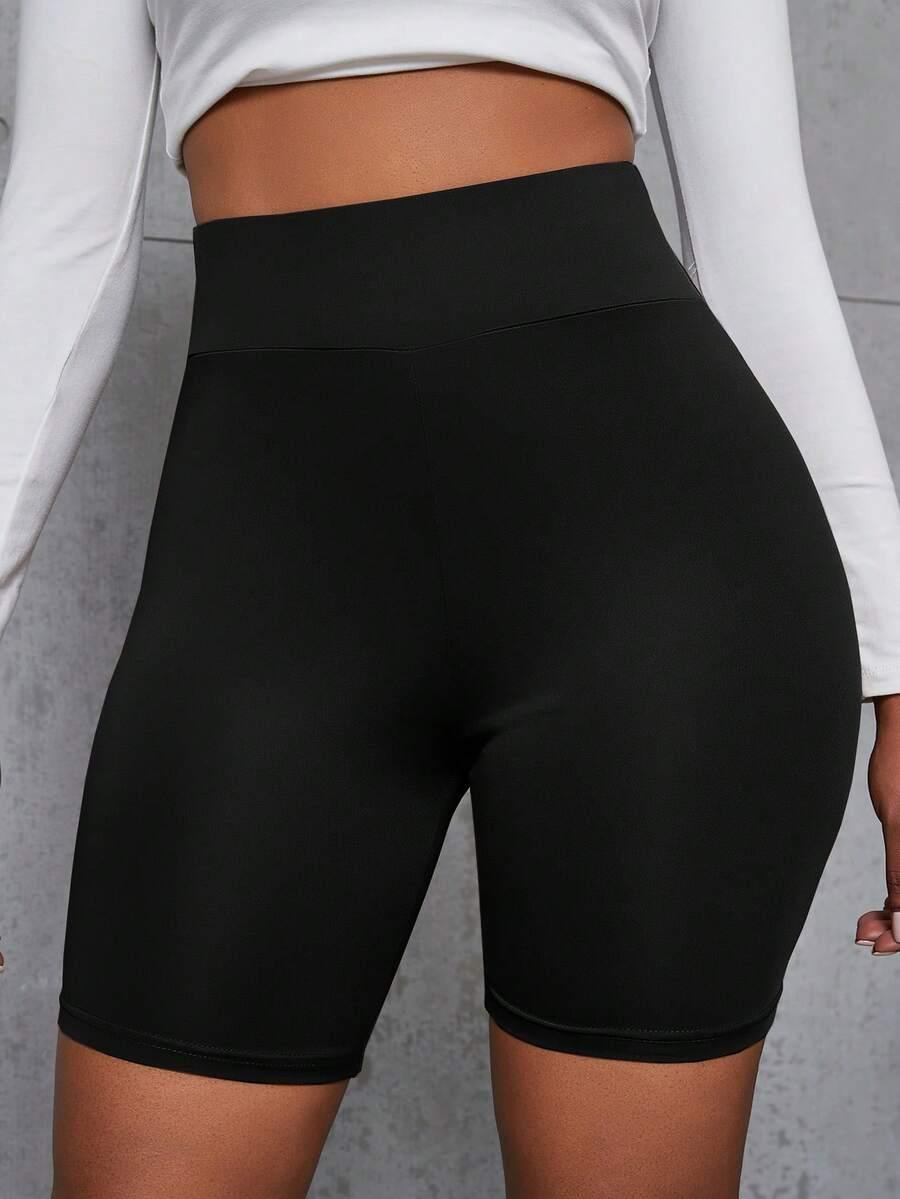 CZARNE KRÓTKIE LEGGINSY