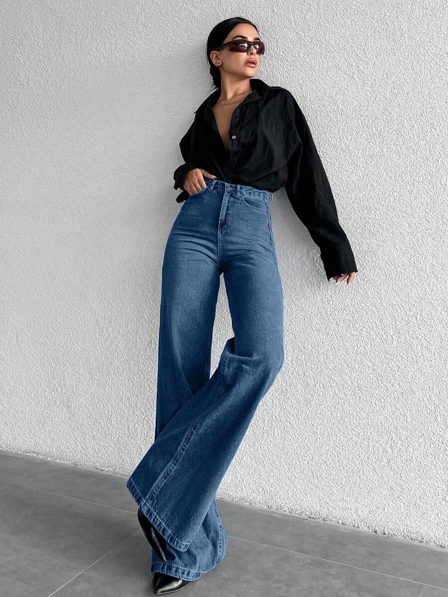 NIEBIESKIE SPODNIE JEANS