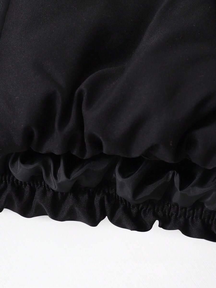 czarna kamizelka zip 