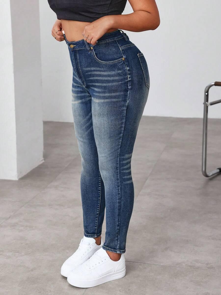 NIEBIESKIE SPODNIE JEANS