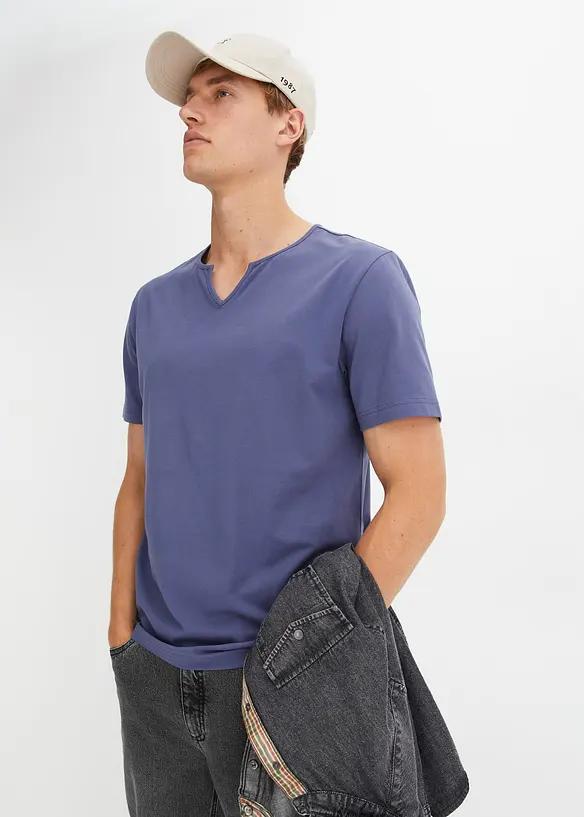 NIEBIESKI T-SHIRT BASIC 