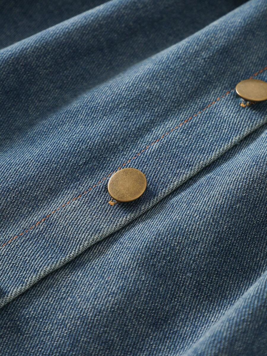NIEBIESKA SUKIENKA JEANS
