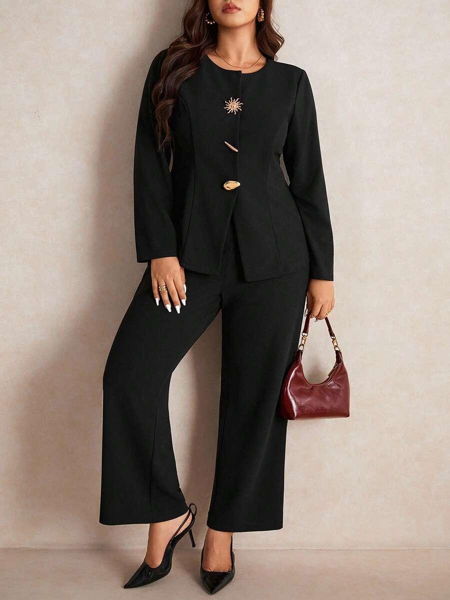 eleganckie czarne spodnie