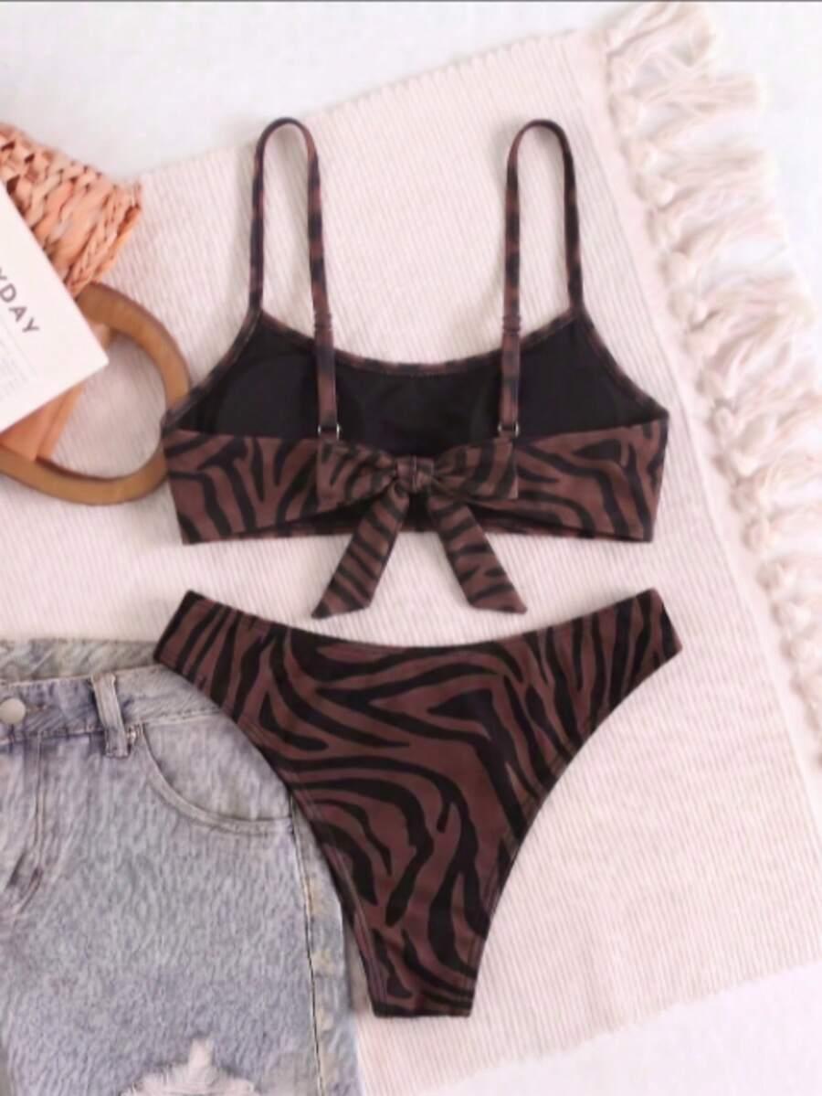 DWUCZĘŚCIOWY STRÓJ KĄPIELOWY ANIMAL PRINT