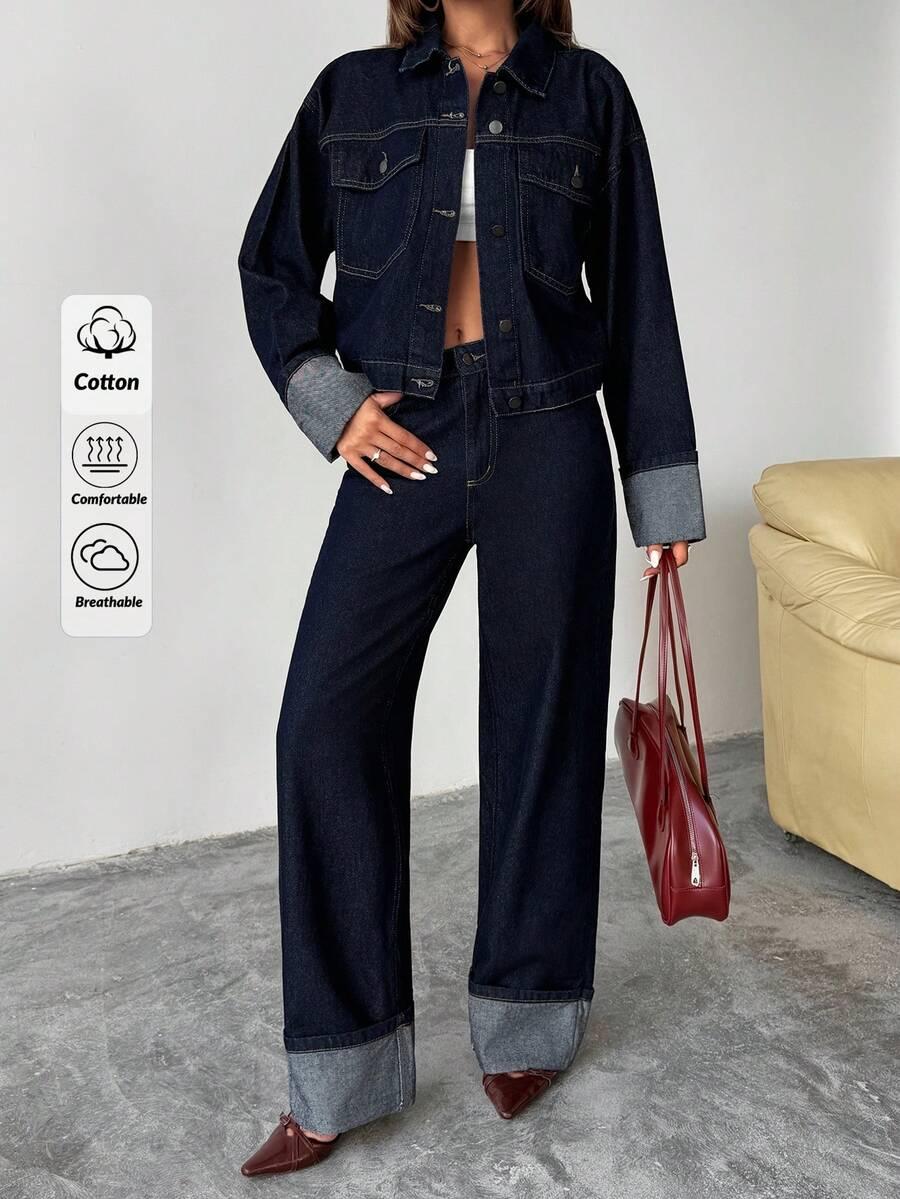 proste spodnie jeans