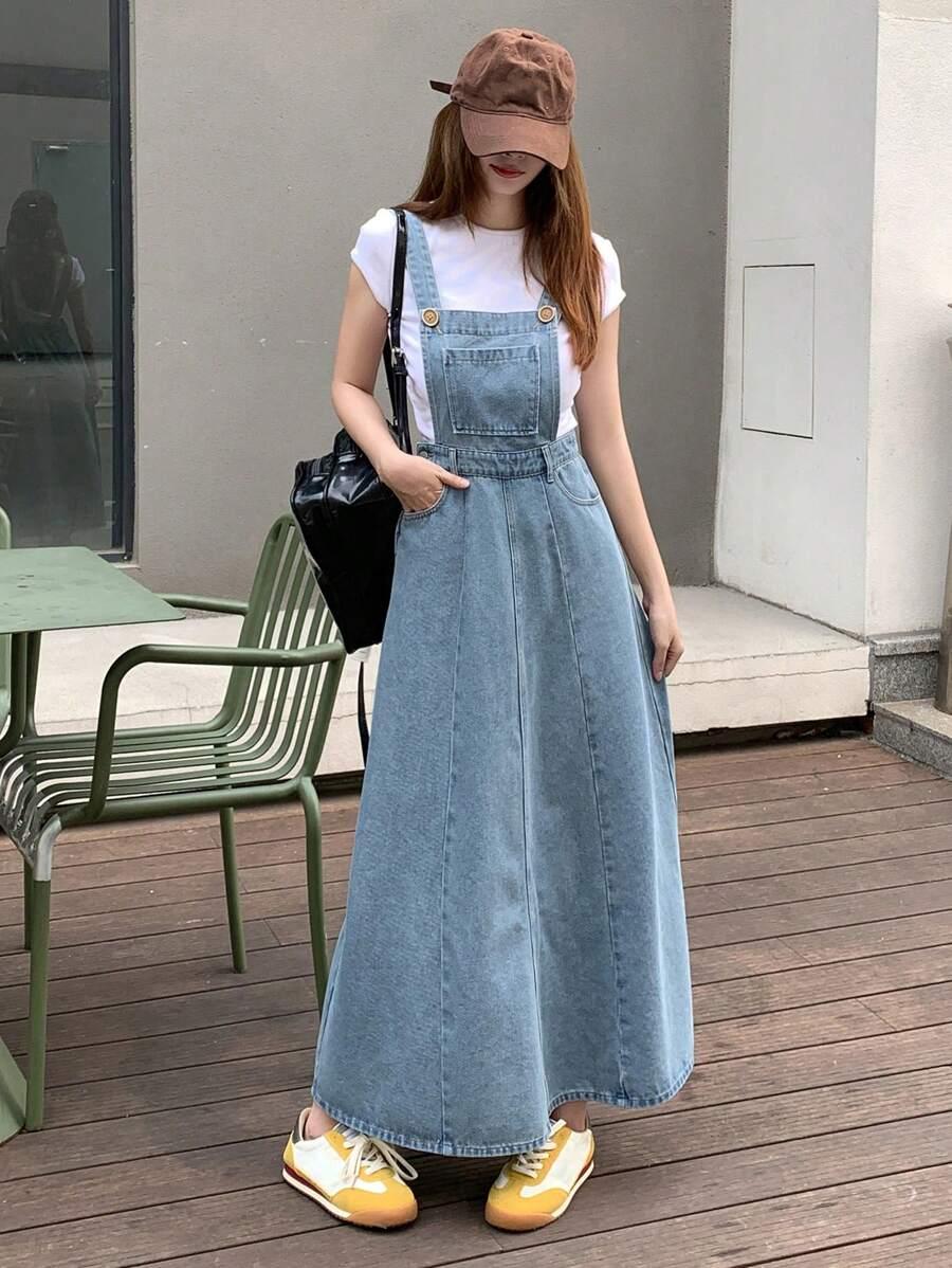 jeansowa maxi sukienka 