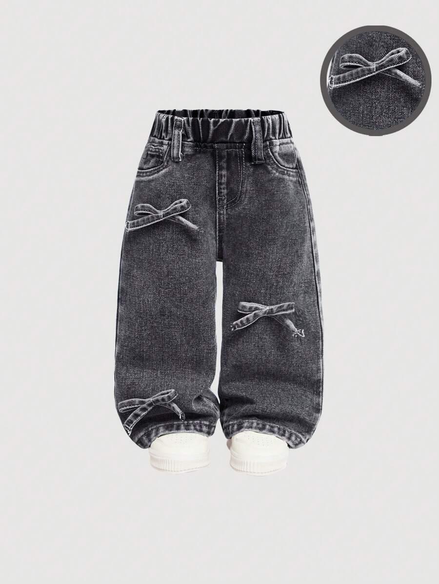 CZARNE SPODNIE JEANS