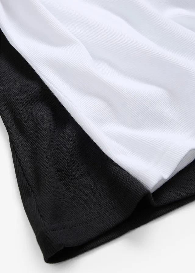 BIAŁY T-SHIRT V NECK