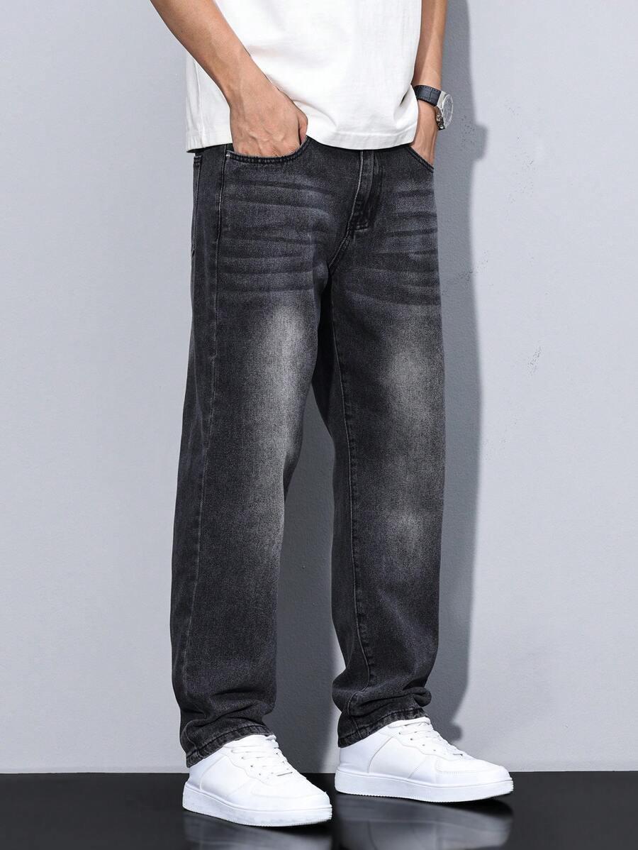 CZARNE SPODNIE JEANS