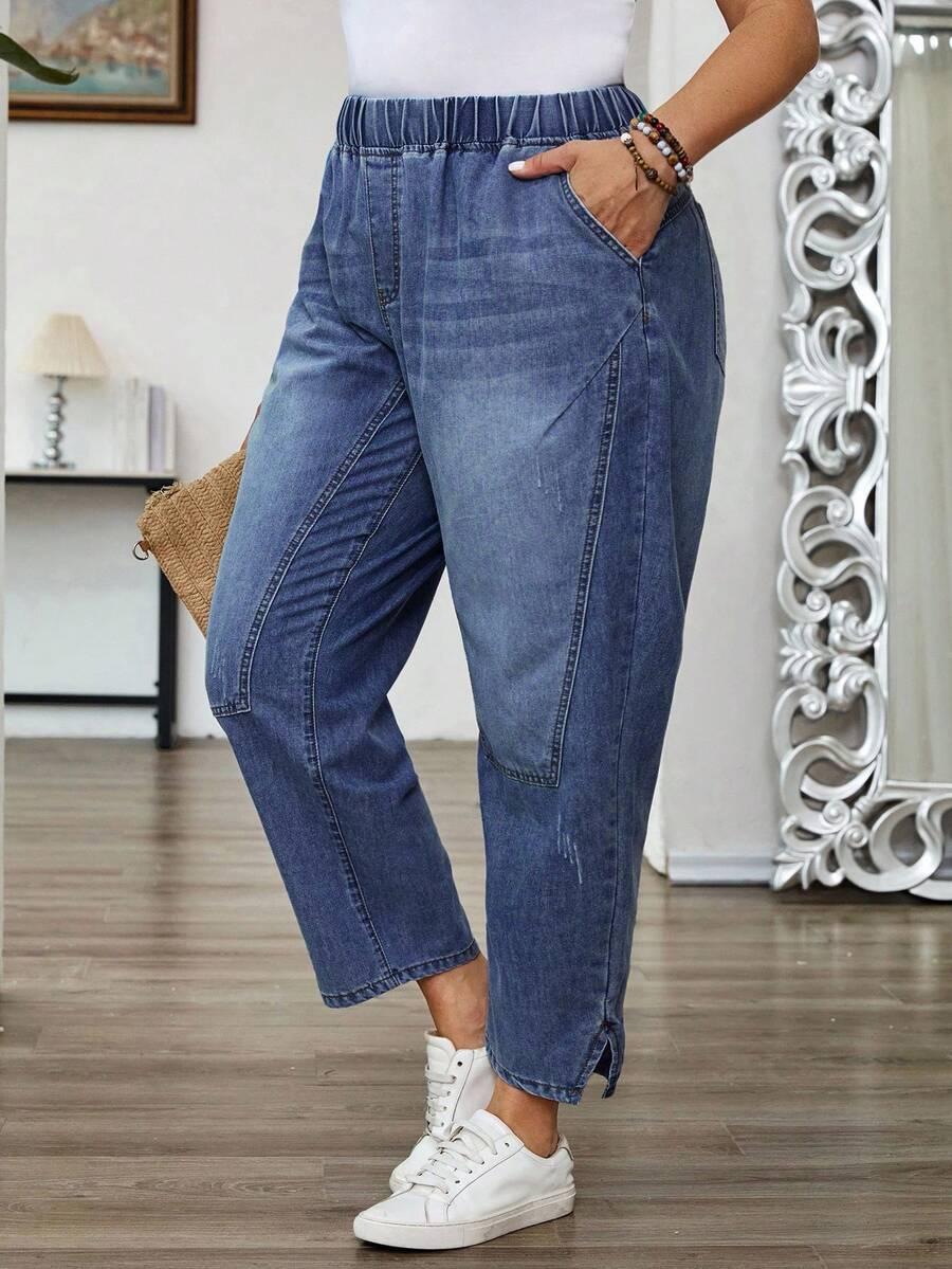 NIEBIESKIE SPODNIE JEANS