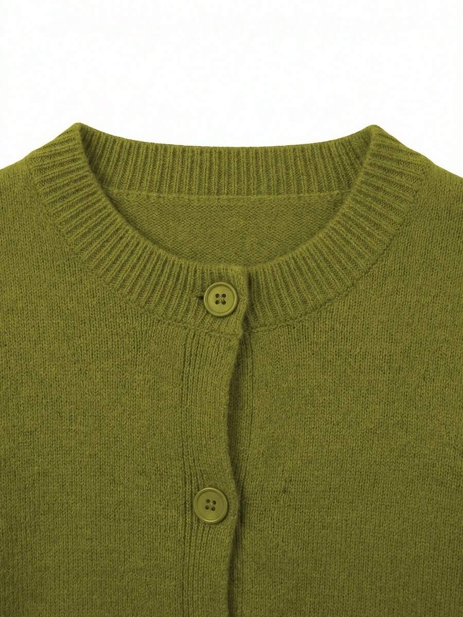 zielony rozpinany sweter