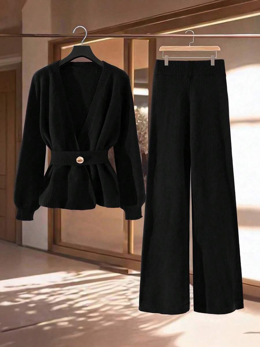 sweter spodnie komplet 